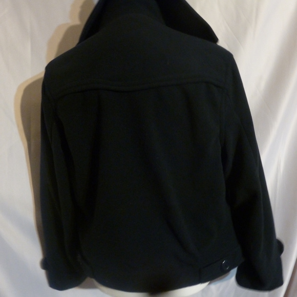 To To Collection Double-Breasted Navy Blue peaCoat - Picture 2 of 5